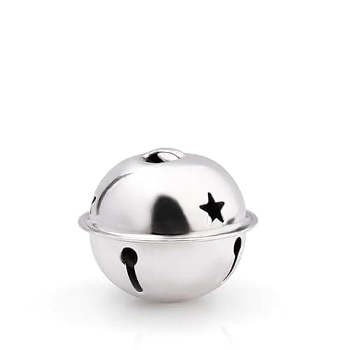 CLLOOTVE 3-Inch/ 80MM Large Metal Craft Bells for Holiday Home, Christmas Festival, Gifts, Party Wedding Decoration DIY Project, 8 Pcs, Silver thumbnail 5