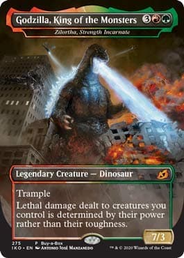Magic: The Gathering - Zilortha, Strength Incarnate - Godzilla, King of The Monsters - Foil - Ikoria: Lair of Behemoths - Image 1
