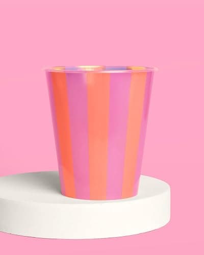 xo, Fetti Pink + Green Pool Party Plastic Cups | 16 pcs 12 oz | Summer Drinkware, Colorful Decorations, Bachelorette Party Drinks, Birthday Supplies thumbnail 4