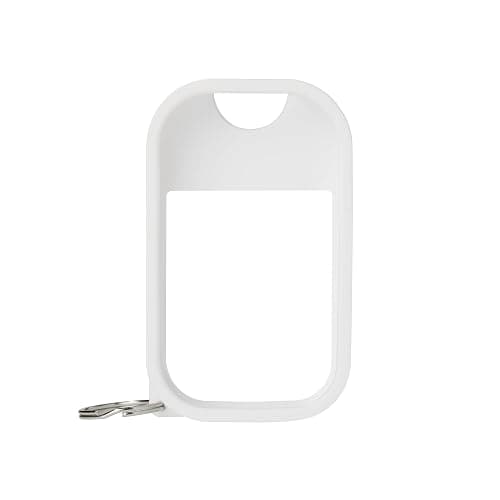 Touchland Hand Sanitizer Mist Case 1FL. OZ., Protective and Stylish Hand Sanitizer Spray Accessory, Silicone Case with Keyring, Icy White - Image 1