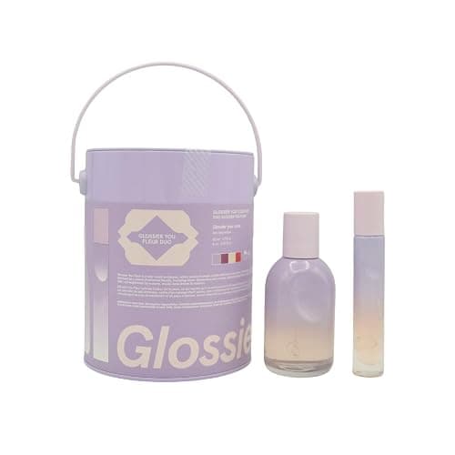 Glossier You Fleur Duo Perfume Gift Set: Fresh Floral Eau de Parfum with Ylang-Ylang, Apricot Skin & Ambrox Notes - Image 1