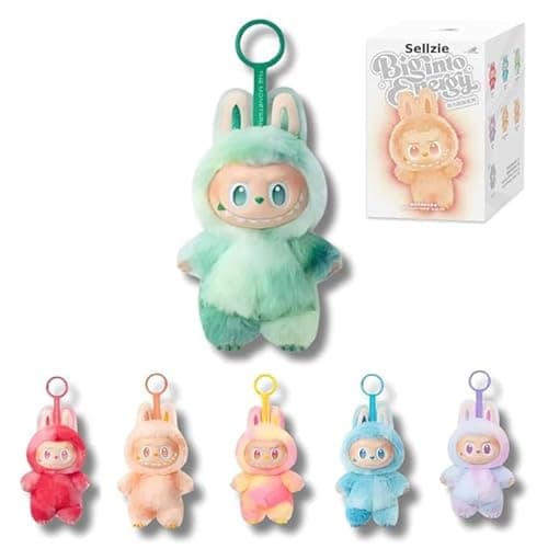WESUN Keychain Accessory Decor, Keychain Decoration backpacks Bag Pendant, Collection Plush Hanging (Hide styles)