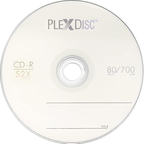 PlexDisc CD-R 700MB 80 Minute 52x Recordable - 100 Pack Cake Box (FFP) 631-805-BX, 100 Discs thumbnail 2