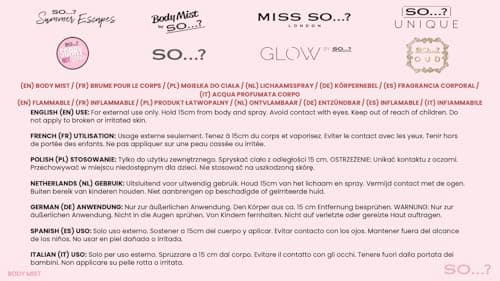So…? Escapes Womens Gift Set, with Ibiza Dream, Bali Breeze, Mykonos Nights & Majorca Love, Fragrance Spray Set (4 x 50ml) thumbnail 9