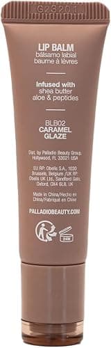 Palladio Butter Balm - Hydrating Lip Balm with Sheer Tint, Aloe, Peptides, Shea Butter, and Vegan Formulation for Instant Moisture, Shine, and Soothing Lip Care, Caramel Glazed thumbnail 9