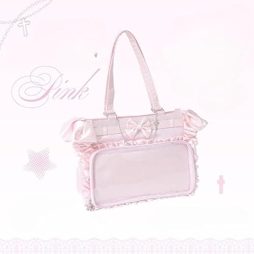 Cute Ita Bag Tote Purse, Kawaii Coquette Y2K Tote Purse Itabag Grunge Shoulder Bag Aesthetic Cutecore Itabag thumbnail 9
