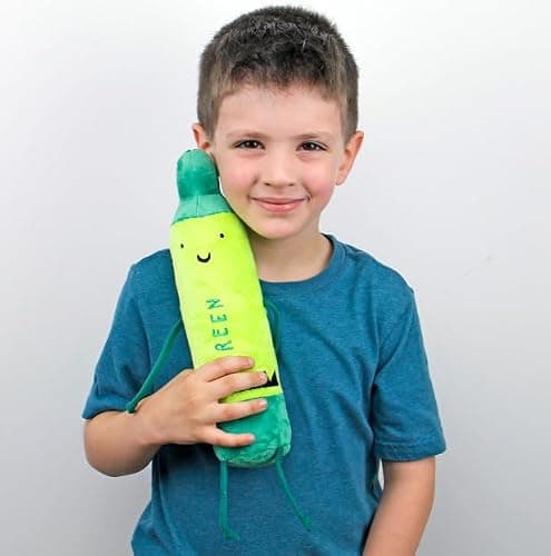 MerryMakers The Day The Crayons Quit Green Plush Toy,0 months to 100 months 12-Inch thumbnail 2