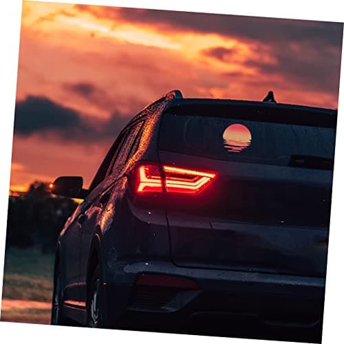 WOFASHPURET 2pcs Sunset Pattern Car Window Stickers Sunset Graphic Decals Auto Body Truck Decals for Car Decoration thumbnail 5