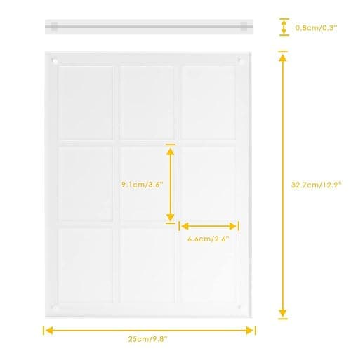 Baskiss Standing Card Holder, Ultra Clear Acrylic Display, 66 x 91 mm Trading Cards Cases Protectors for Kpop Photocard Sports Baseball Basketball Photo Showcase with Screws (9Cards) thumbnail 3