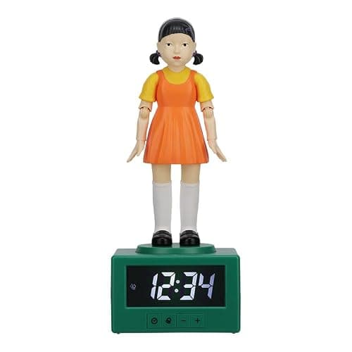 Squid Game Doll Alarm Clock - Officially Netflix Licensed Light, Kids Bedroom Accessories & Decor | Paladone thumbnail 4