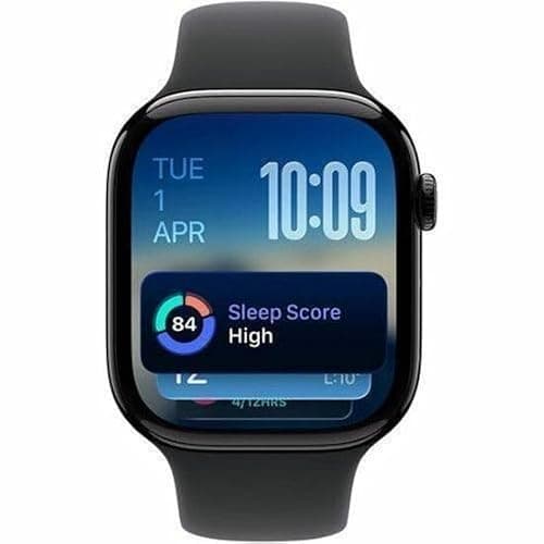 Apple Watch Series 11 [GPS 42mm] Smartwatch with Jet Black Aluminum Case with Black Sport Band - S/M. Sleep Score, Fitness Tracker, Health Monitoring, Always-On Display, Water Resistant thumbnail 4