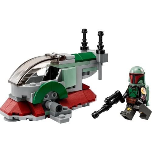 LEGO 75344 Star Wars Le Vaisseau de Boba Fett Microfighter, Jouet Véhicule avec Lanceurs et Ailes Ajustables, Figurines, Le Mandalorien, Enfants 6 Ans thumbnail 5