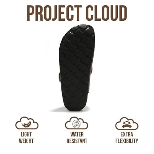 Project Cloud Genuine Leather Footbed Clogs for Women - Memory Foam Arch Support Slippers for Women - Trendy Slip-ons Women's Mules & Clogs Sandals (Benton) thumbnail 5
