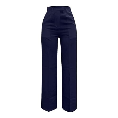 2025 Trousers Women Wide Leg Pants High Waisted Dressy Work Trousers Business Casual Palazzo Pants with Pockets thumbnail 4