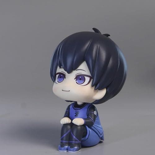 Puruuige Isagi Yoichi Figure Anime Look Up Figurine 3.9'' PVC Cute Action Figure Model Cake Topper Collectible Statue thumbnail 2