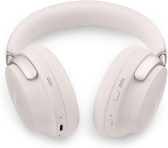 Bose QuietComfort Ultra Bluetooth Headphones, Wireless Headphones with Spatial Audio, Over Ear Noise Cancelling with Mic, Up to 24 Hours of Playtime, White Smoke thumbnail 3