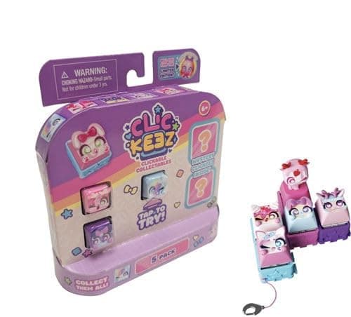 Clickeez: Multipack | Includes 5 Clickable Keyboard Collectibles! | 70 Characters To Find, Cute Themes & Rare Surprises | Girls Gifts and Collectables Ages 6+ thumbnail 3