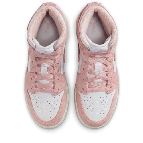 Air Jordan 1 Mid SE Big Kids' Shoes (FN7432-161, White/Sail/Legend Pink) Size 6.5 thumbnail 4