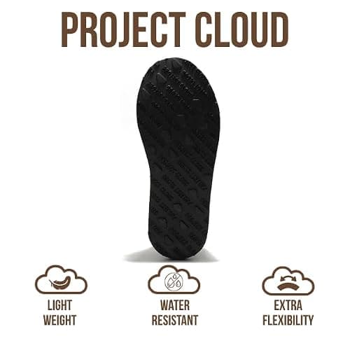 Project Cloud 100% Genuine Leather Womens Slippers with Genuine Australian Shearling Fur Lining Slippers for Women - Non-Slip EVA with Memory Foam Fuzzy Slippers Women Footwear (Nerita) thumbnail 4