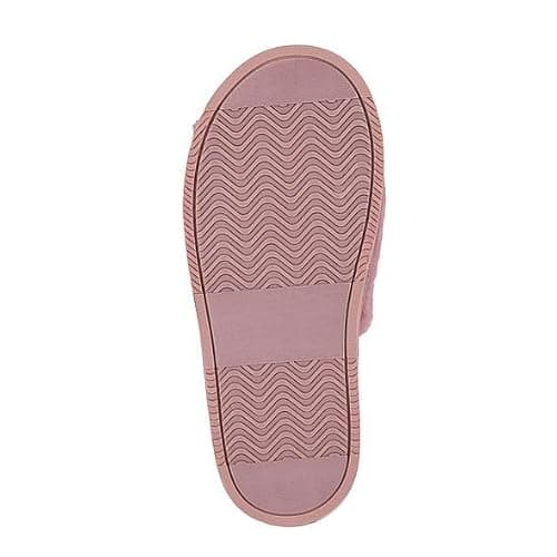 Juicy Couture Women's Faux Fur Slide Sandal Slippers, Open Toe, Comfortable Indoor Outdoor House Shoes thumbnail 4