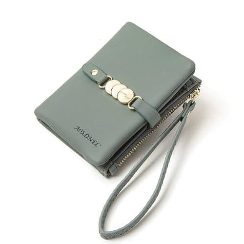 AOXONEL Womens Wallets Small Bifold Wristlet,Ladies Wallets for Card Coin,Change Purse with Wrist Strap | Small, Bifold, Wristlet, Card Coin, with Wrist Strap - Image 1