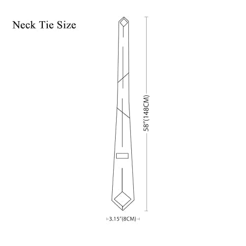 DecTwig Men's Ties Solid Color Formal Necktie | 3.15 inch (8 cm) width, classic solid design for groomsmen, weddings, business meetings, formal events thumbnail 6