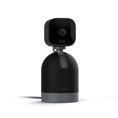 Blink Mini Pan-Tilt Camera (newest model), Rotating indoor plug-in smart security camera, two-way audio, HD video, motion detection, Works with Alexa (Black) - Image 1