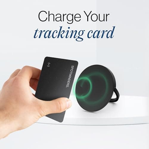 Spotminders Travel Bundle for Couples 2-Pack Wallet Tracking Cards & Wireless Charger for Tracking Card, iPhone, AirPods 15W QI Compatible thumbnail 5
