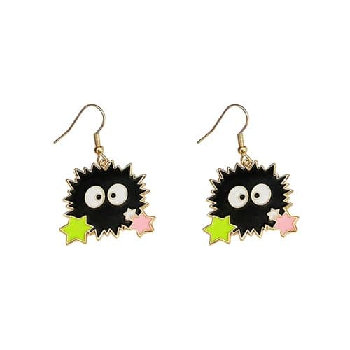 1 Pair Spirited Away Soot Sprites Earrings  - Image 1