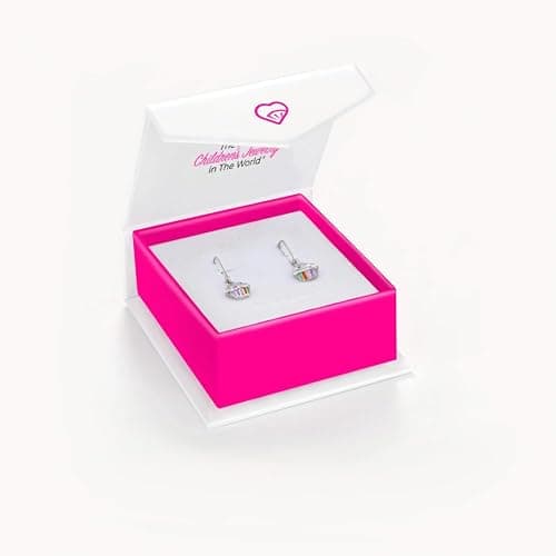 In Season Jewelry Cupcake Girls Earrings for Kids - 925 Sterling Silver Dangle Jewelry - Hypoallergenic Earrings for Girls with Secure Lever Back - Safe & Comfortable for Toddlers & Kids thumbnail 6