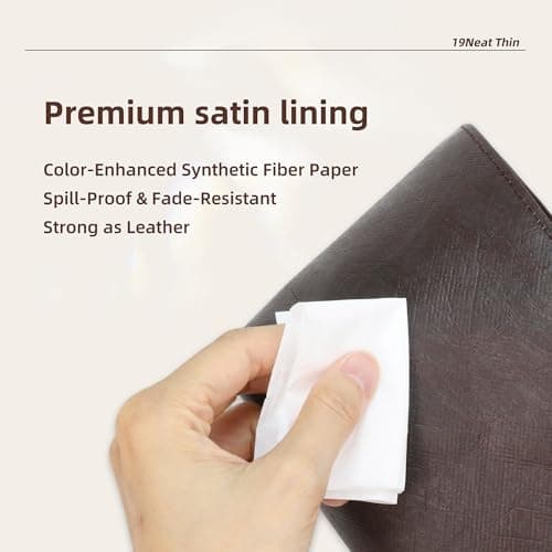 19 NeatThin Lightweight Purse Insert, Waterproof Surface and Silky Satin Interior, Fit for Brooklyn 28 (With Zipper and Bottle Holder, Chocolate) thumbnail 8