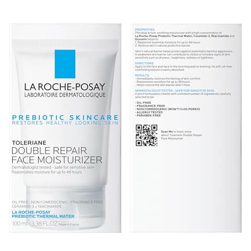 La Roche-Posay Toleriane Double Repair Face Moisturizer, Daily Moisturizer Face Cream with Ceramide and Niacinamide for All Skin Types, Oil Free, Fragrance Free thumbnail 9