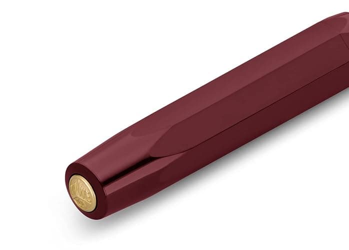 Kaweco CLASSIC SPORT Fountain Pen Bordeaux with 23 Carat Gold-Plated Steel Nib and Iridium Tip for Ink Cartridges I Sport Fountain Pen 13 cm I Nib: M (Medium) thumbnail 6