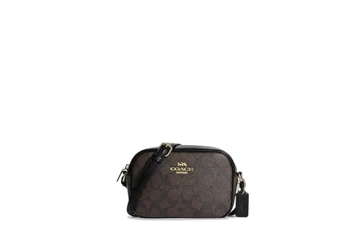 Coach Women's Mini Camera Bag (IM/Brown/Black), Black, 1 Count (Pack of 1) - Image 1