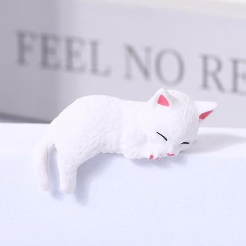 Cat Peeker Phone Charms, Cute Adhesive Animal Accessory, Kawaii Cat Figure Charms, Removable Decoration for Phone Case thumbnail 6
