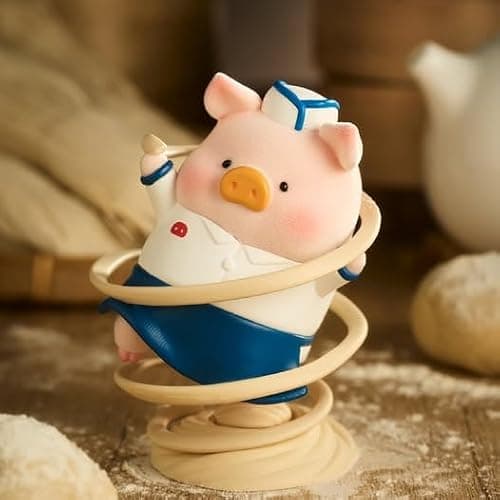 maidimiao Lulu The Pig Piggy Chinese Cuisine Restaurant Series Blind Box Figures Home dector 1PC Figurine Ornament thumbnail 6