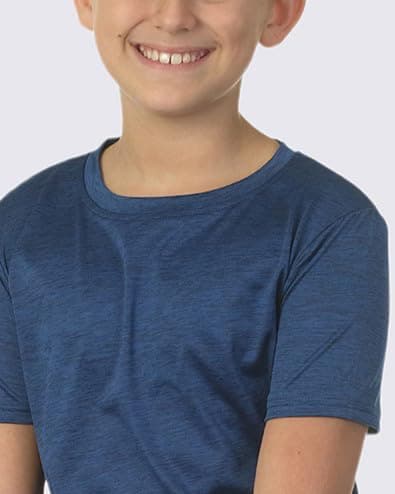 Real Essentials 5 Pack: Youth Dry-Fit Wicking Active Athletic Performance Short Sleeve T-Shirt Boys & Girls Shirts thumbnail 3