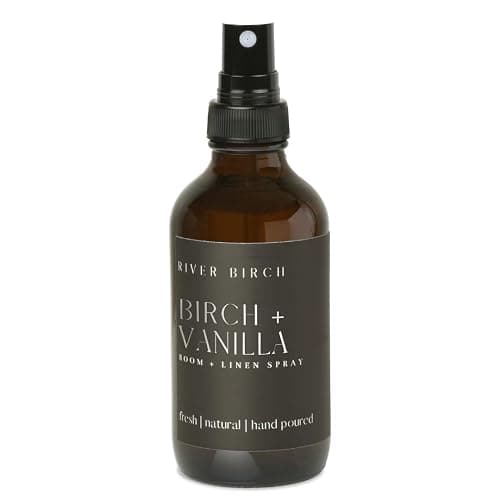 River Birch Birch + Vanilla Scented Linen and Room Spray | Home Fragrance | 4 oz Glass Amber Bottle | Luxury Signature Scent | Handmade in Texas - Image 1