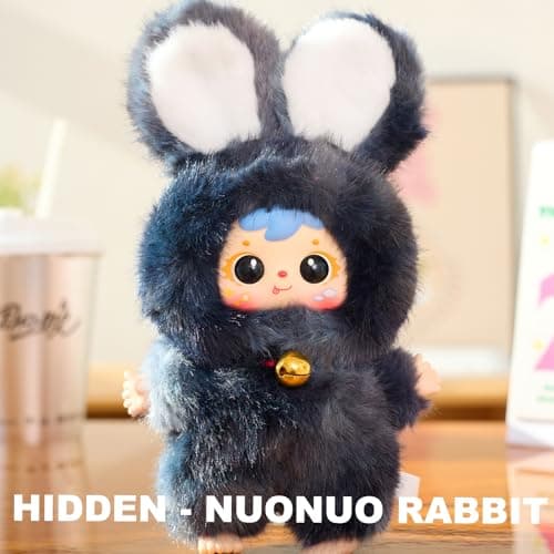 Samuel Magic Bunny Series - Plush Pendant Blind Box, Blind Box Figures, Random Cute Figures Collectible Home Decorations Birthday Gifts (Bunny (Single Box)) thumbnail 3