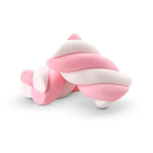 The Hampton Candy Company Pink & White Marshmallow Twists, 8.8 Oz. Bag, Pink Candy, Bulk Marshmallows, Docile sold by The Hampton Candy Company - 8.8 Ounce - Pink & White thumbnail 3