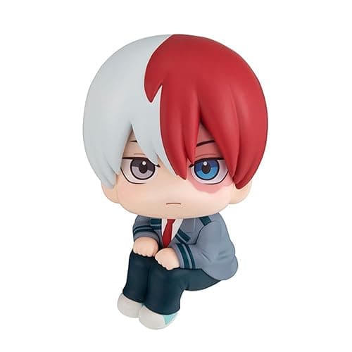 MHA Look up Figures Izuku Midoriya Action Figure Sitting Pose 3.94" Cute Anime Figurine Todoroki Shouto Figure Statue Collectibles Gift thumbnail 5