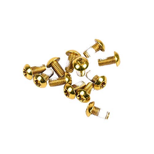 Zoom Hydraulic Disc Brakes Mountain Bike Sets MTB Front & Rear Set with Floating Disc Rotor 160mm & Color Bolts (Gold) - Gold thumbnail 3