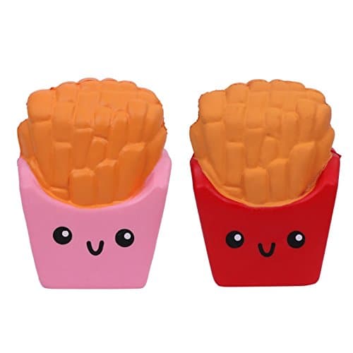 Slow Rising Squishy French Fries Toy, Cute Squeeze Toys for Kids, Easter Gifts for Girls & Boys, Sensory Fidget Squishies, Craft Kits for Ages 6-9, 8 & 10 Year Old Girl Birthday Gifts (Random One) - Image 1