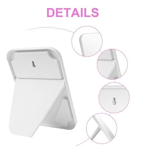 OSDUE 20*13.4cm Makeup Mirror, Foldable Desktop Vanity Mirror Portable Rectangular Makeup Travel Mirror with Stand, Desktop Vanity Mirror for Office Desk,Vanity Table, Travel, Camping (Large - Beige) thumbnail 5