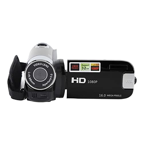 1080P HD Camcorder, 16MP DV Camera with 16x Digital Zoom, 2.7in TFT Rotatable Screen, Built-in Speakers, USB (Black) thumbnail 5