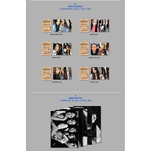 DREAMUS NewJeans New Jeans 1st EP Album Bluebook Version CD+Mini Poster On Pack+Log Book+Pin-up Book+Phoning Manual Book+ID thumbnail 2