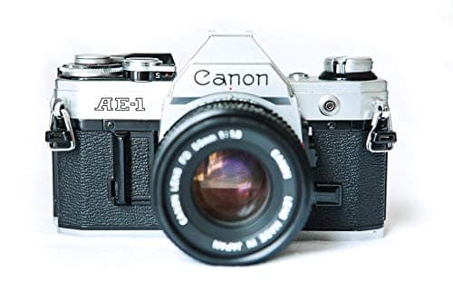 Vintage Canon AE-1 35mm SLR Camera with 50mm 1:1.8 Lens (Renewed) - Image 1
