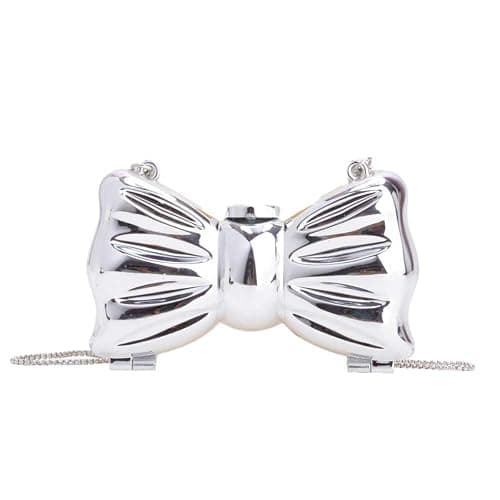 Anytiger Women's Bow Purse Evening Bag with Chain Strap, Crossbody Bag Mini Clutch for Party - Image 1