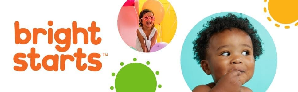 Bright Starts, Oball Classic, Palla Morbido e Flessibile Facile da Maneggiare, Giocattolo di attività Sensoriale per Bambini di Tutte Le età, Multicolore thumbnail 7