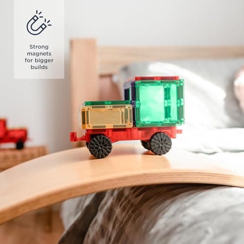 CONNETIX Magnetic Tiles Rainbow Motion Pack, 24 Pieces thumbnail 2